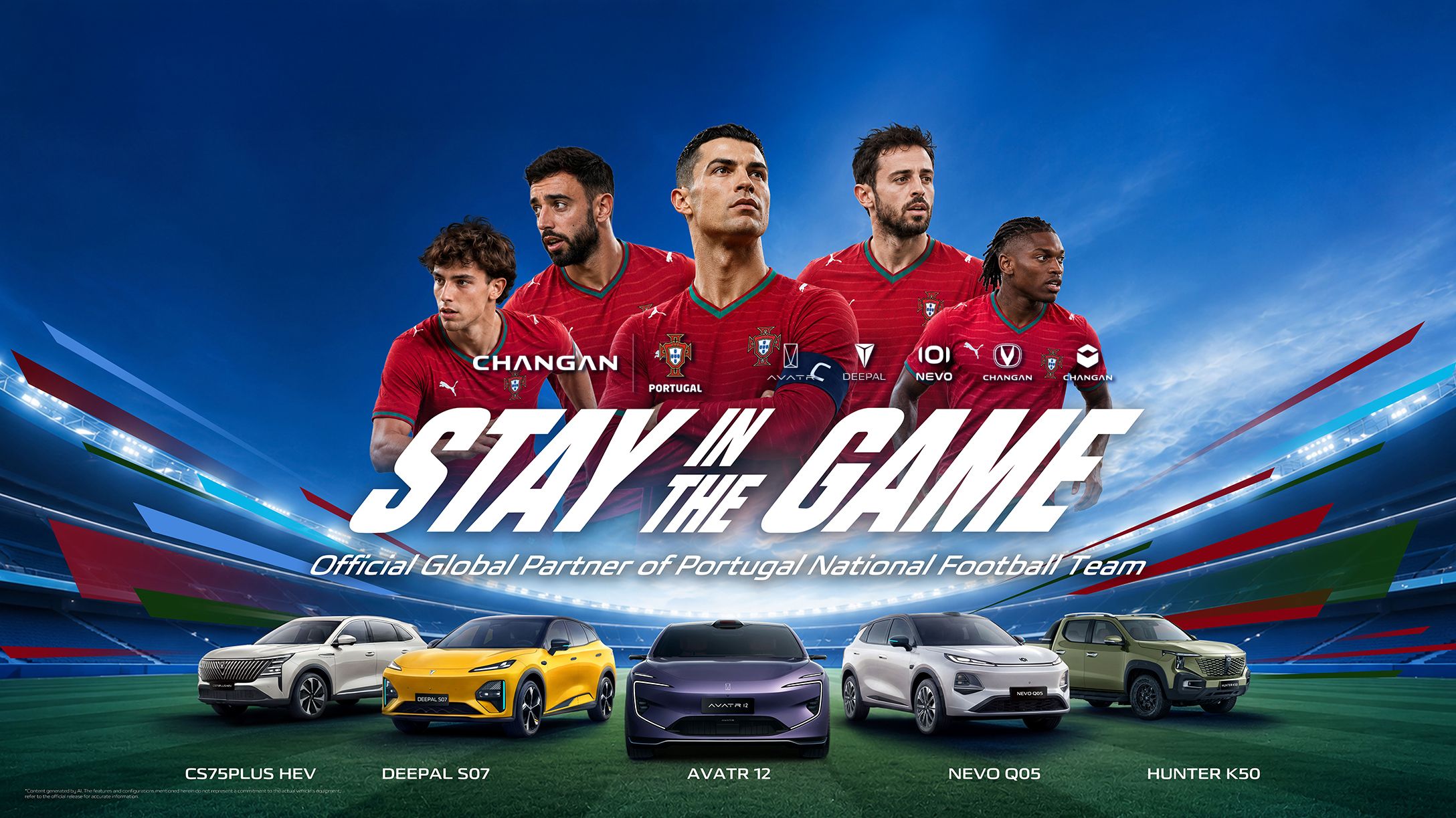 Changan Automobile sella alianza estratégica global con la selección nacional de fútbol de Portugal 